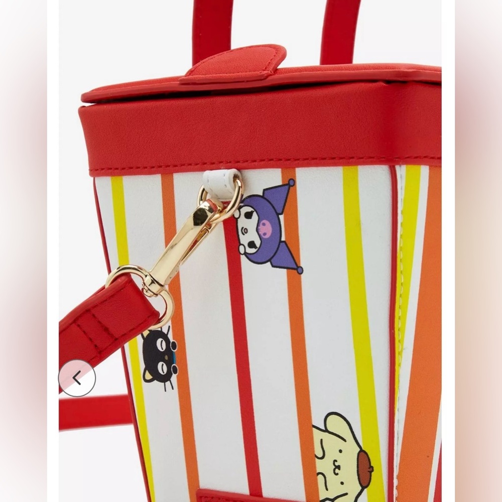 NWT Sanrio Hello Kitty & Friends Kawaii Mart Shopping Basket Crossbody loungefly - Picture 4 of 5